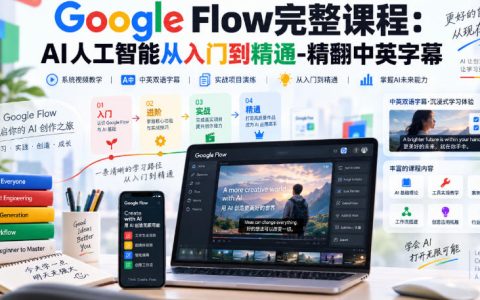 Google Flow完整课程，AI人工智能从入门到精通